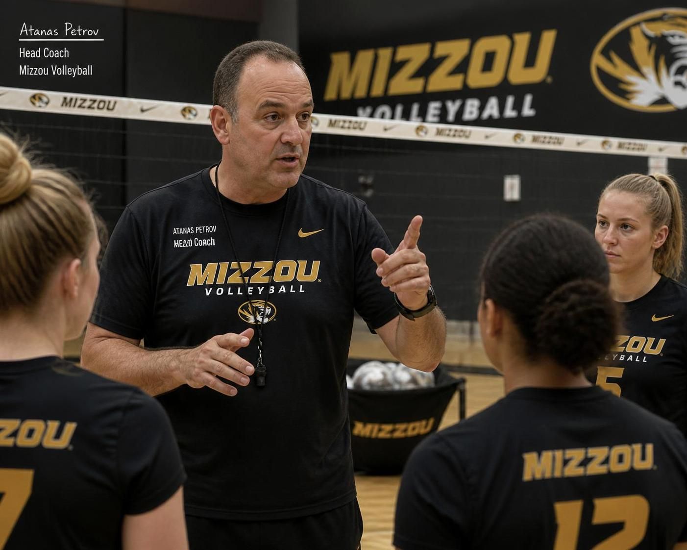 bulgaarse coach atanas petrov sluit zich aan bij het mizzou volleybalteam als assistent-coach om het team te versterken met zijn expertise en ervaring.