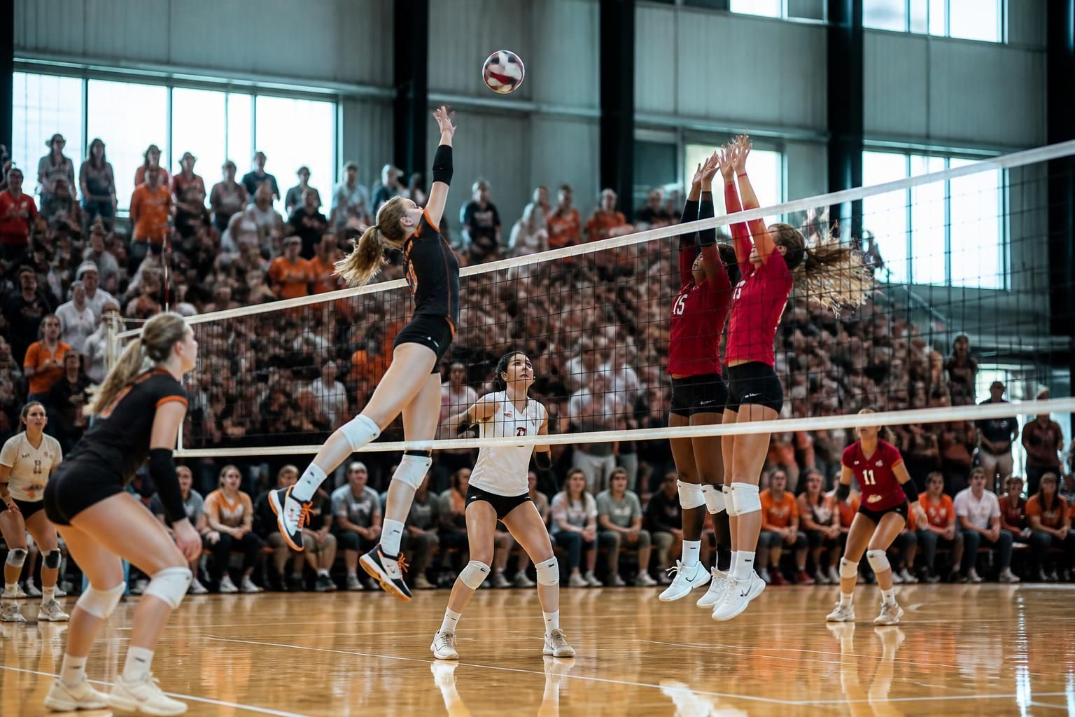 bekijk foto's van de west-texas volleybalteams die de 2026 bev ball classic feestelijk openen met spannende wedstrijden en enthousiaste spelers.