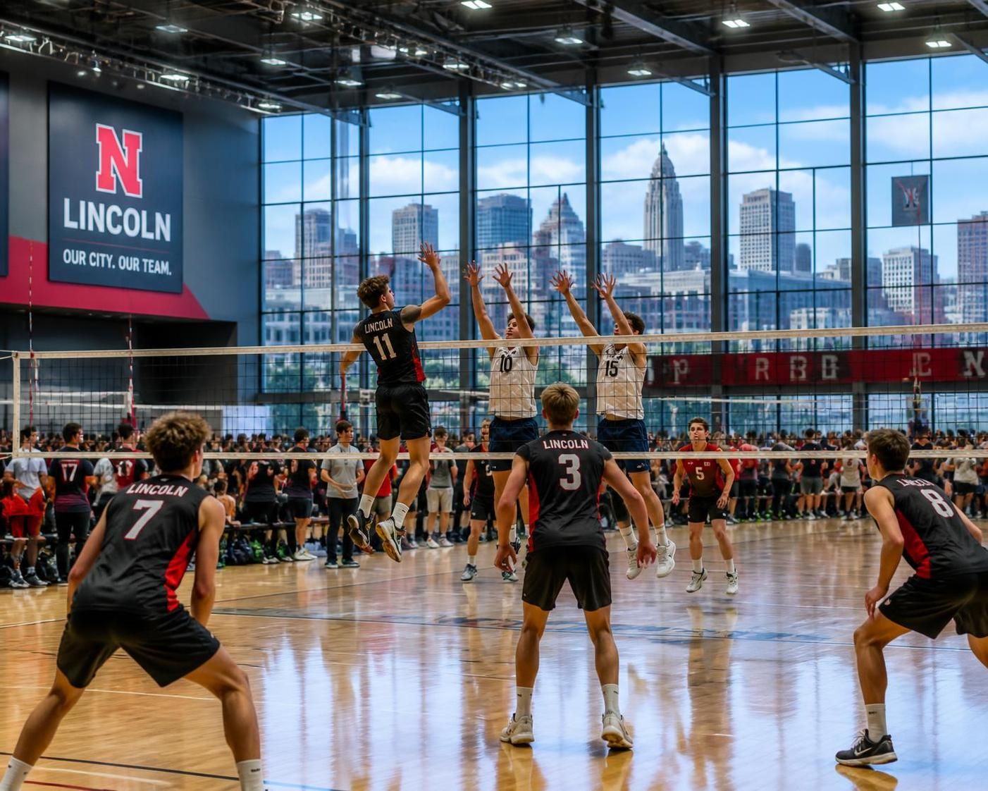 lincoln-leiders onthullen een jeugdvolleybalcomplex van $17 miljoen tijdens de algemene vergadering op 3 november, een belangrijke stap voor de sportontwikkeling in de gemeenschap.