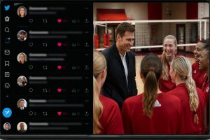ontdek hoe sociale media reageren op het bezoek van tom brady aan het nebraska volleybalteam en de impact van deze ontmoeting.