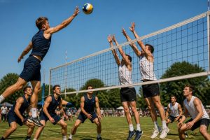 bekijk de hoogtepunten en foto's van de spannende volleybalwedstrijd waarin meadowbrook overtuigend sheridan verslaat.