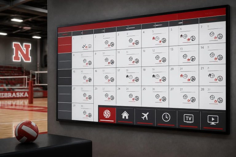 ontdek het volledige nebraska volleybalschema voor 2026 met alle data, tijden, tv-zenders en live streams overzicht. mis geen enkel spannende wedstrijd!