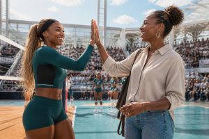 savannah james voegt zich bij issa rae als investeerder in het league one volleybalteam, wat nieuwe kansen en groei in de sport bevordert.