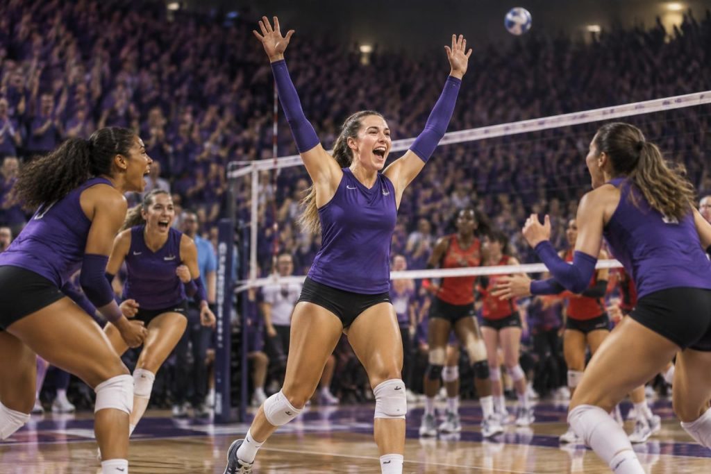 rosemary archer noteert haar 2.000e assist en nummer 11 tcu verslaat cincinnati overtuigend met 3-0 in volleybal.